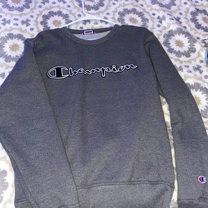 gray champion crewneck